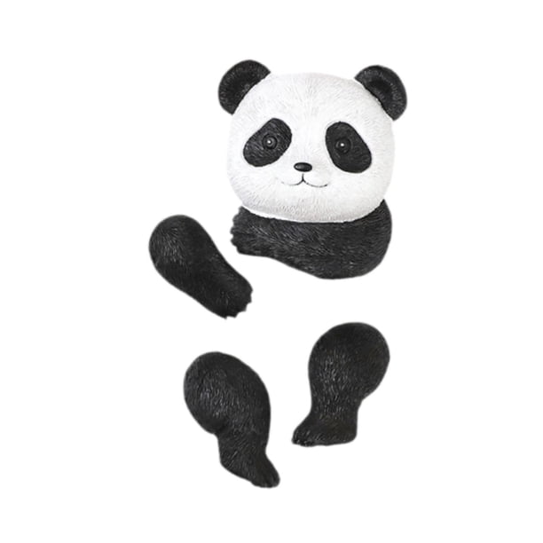 Ornamento de escuadrón de árboles de animales accesorios para paisajes al aire libre resina Panda