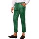 thumbnail image 5 of Pantalones de vestir de cuadros INSPIRE CHIC para hombre, corte ajustado, estilo houndstooth, recortados, 30 verde, 5 of 5