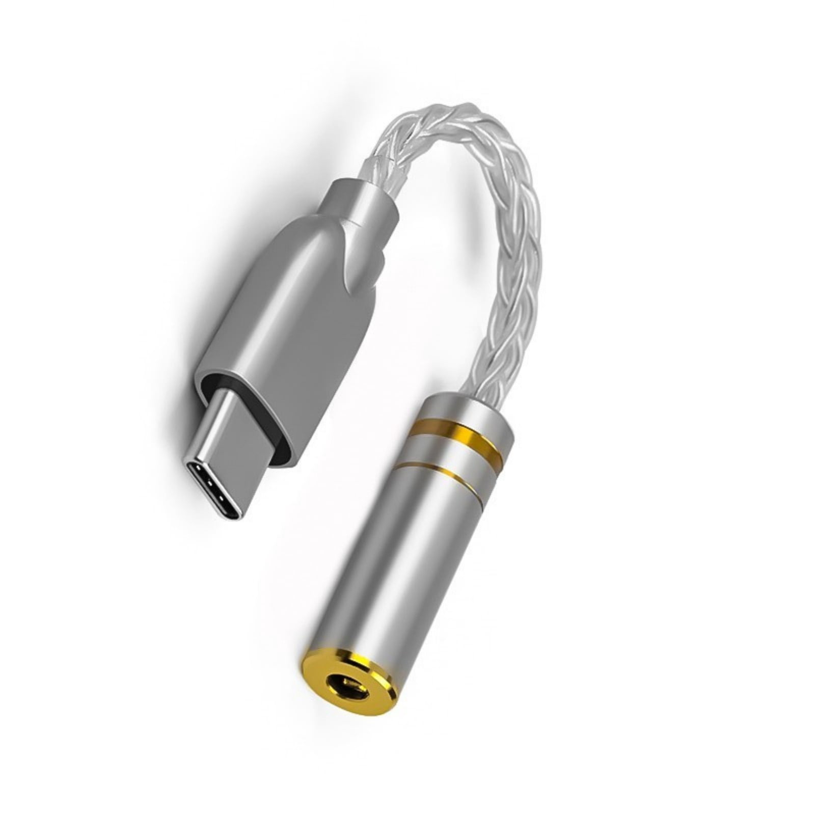 Upgraded Digital Sound Amplifiers ALC5686 Chip Type C to 3.5mm/2.5mm/4.4mm Adapter 32Bit/384kHz Headphone Adapter