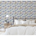 thumbnail image 3 of S4sassy Self-Stick Decorative Wallpaper, Botanical Lily Print Wall Paper, Vinyl Waterproof Contact Paper, Pastel Mix, 25"x120" Removable Renter Friendly Wall Covering For Bedroom, Dining room, 3 of 7