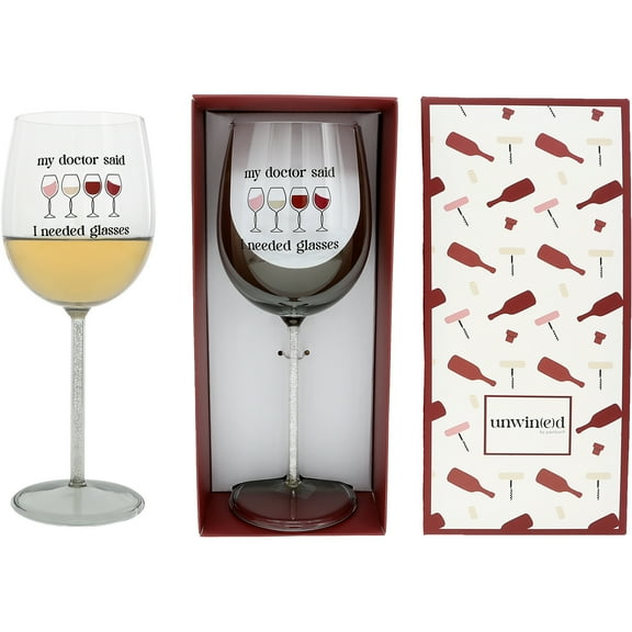 Pavilion Gift Company - Needed Glasses - Gift Boxed 17 oz Wine Glass