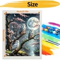 thumbnail image 2 of JYLMOOD Paint by Numbers Kit for Adults Beginner, Easy DIY Oil Painting Kits On Canvas for Gift Home Wall Decor 16x20 Inch - Moon Owls, 2 of 7