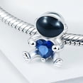 thumbnail image 4 of 925 Sterling Silver Great Astronaut Embraces Heart Gemstone Charm for Bracelet Charms Bangle Pendant Jewelry, 4 of 5