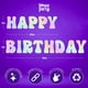 thumbnail image 3 of Banner de cumpleaños House of Party Happy Birthday, 6 pies iridiscente, 3 of 6