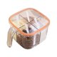 thumbnail image 4 of Juego de caja de condimentos con frascos de especias de 4 compartimentos, contenedores de almacenamiento de cocina con excelente sellado, fáciles de limpiar y organizar para cocinar en casa., 4 of 5