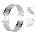 thumbnail image 3 of 8CM Stainless Steel Perforated Tart Ring Shell Pan Mousse Pie Quiche Circle Mold with Holes Baking Tools, 3 of 9
