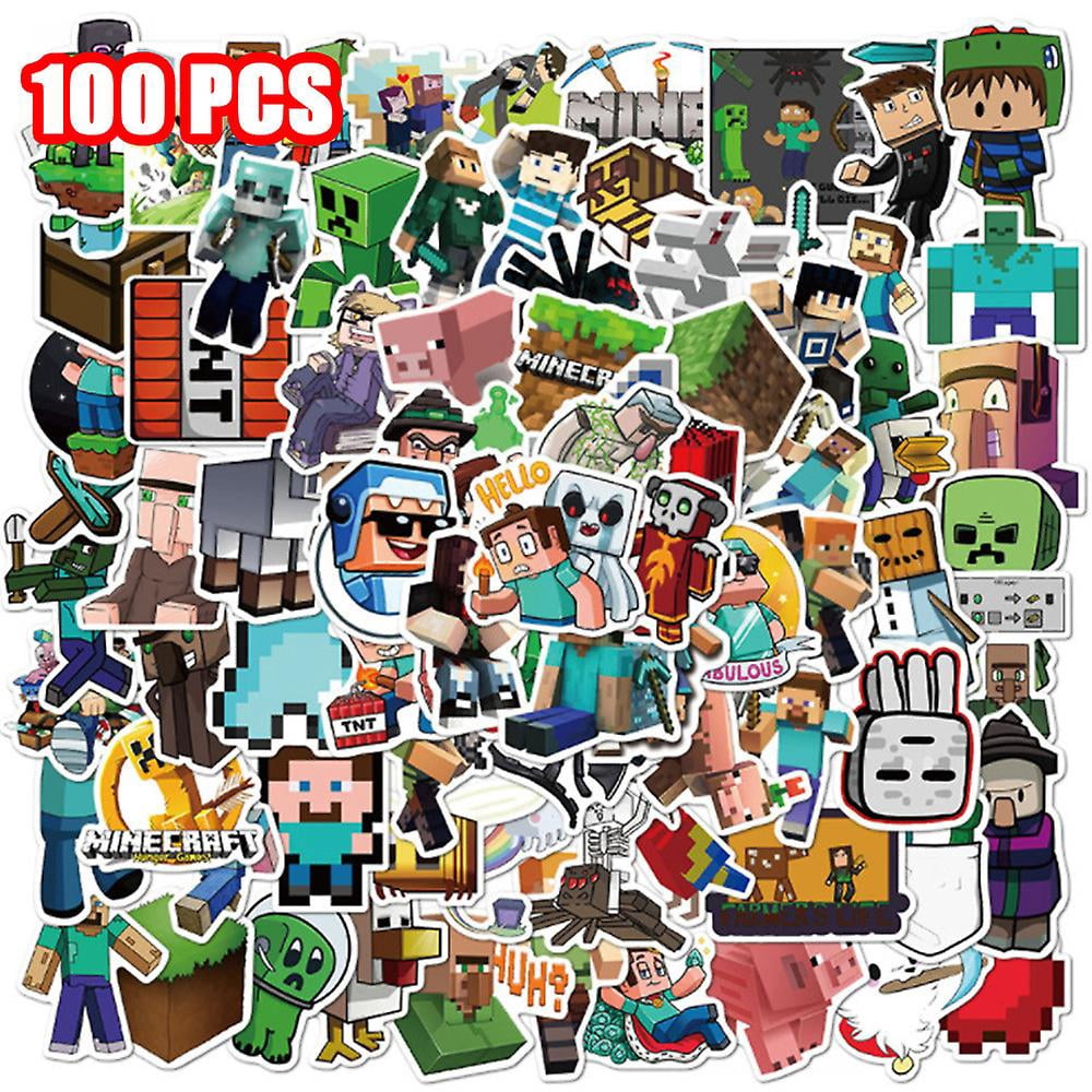 zhangqiuzhi Minecraft Adventure Game Cartoon Stickers 100 Pieces Waterproof Graffiti