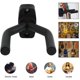 thumbnail image 5 of Soporte de pared para guitarra, paquete de 6, colgador de pared para guitarra, soporte de gancho de pared, pantalla negra con tornillos, fácil de instalar, se adapta a guitarras, bajo, mandolina, 5 of 5