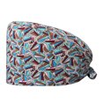 thumbnail image 3 of Fgnfyis Cute Patterned Cap for Doctors and Beauty Adjustable and Comfortable Design Green, 3 of 3