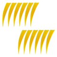 thumbnail image 4 of 12 Pieces 4 Inch Archery Arrow Feathers Fletchings environmental-friendly   Better arrow Vanes Yellow, 4 of 9