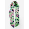 thumbnail image 2 of Bimba Green Artistic Leaf & Floral Printed Pure Silk Scarf Neck Wrap Summer Hair Bandanas For Women 40 x 40 Inches, 2 of 6