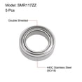 thumbnail image 2 of Unique Bargains SMR117ZZ Deep Groove Ball Bearings 7mmx11mmx3mm Double Shielded Stainless Steel 5pcs, 2 of 4