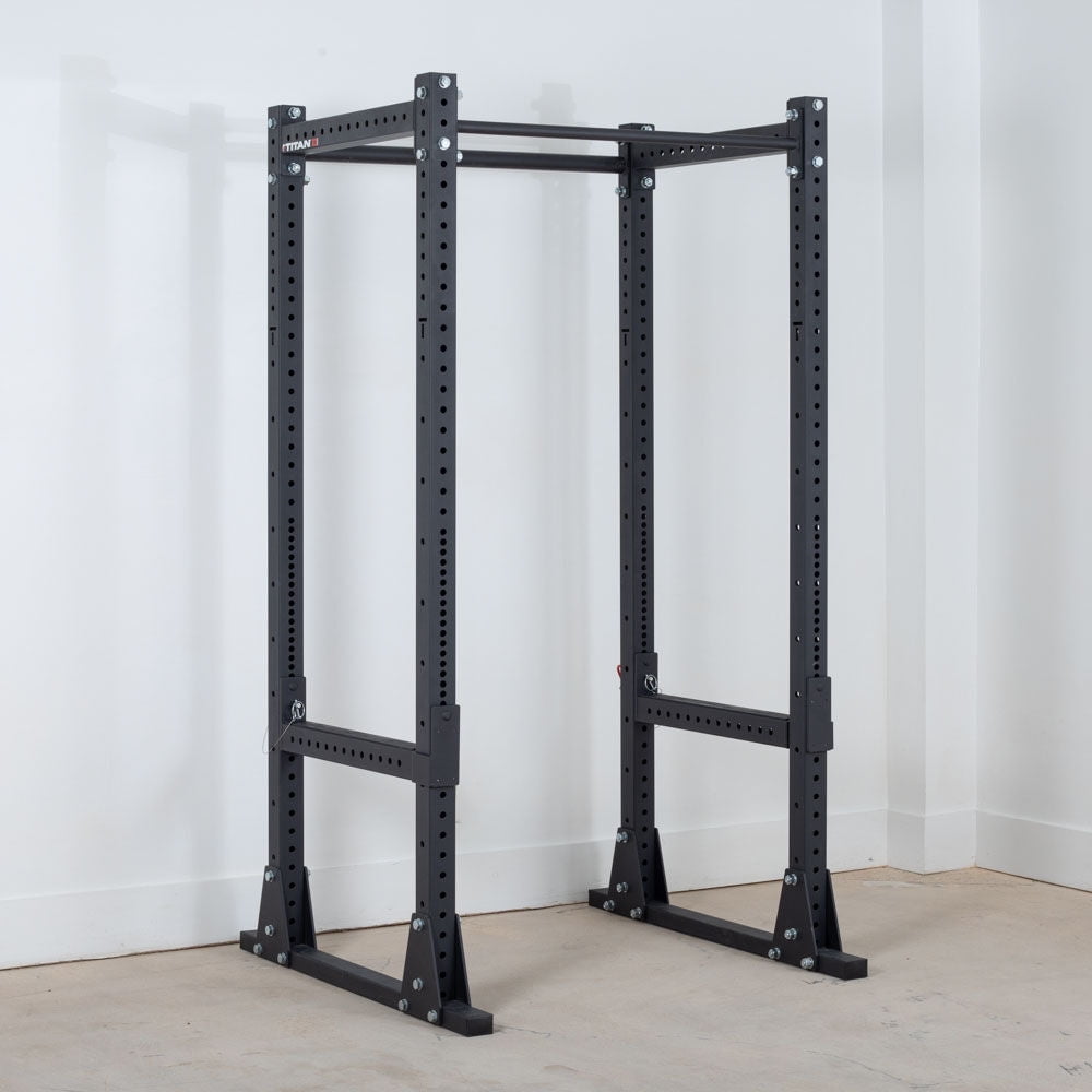 Titan Fitness X-3 Series 30" Flip-Down Safety Bars for X-3 Series Flat Foot Power Racks, Rated 3,000 LB, Nylon Liner Pulling Platform, Safety Spotters Ideal for Lifting Alone