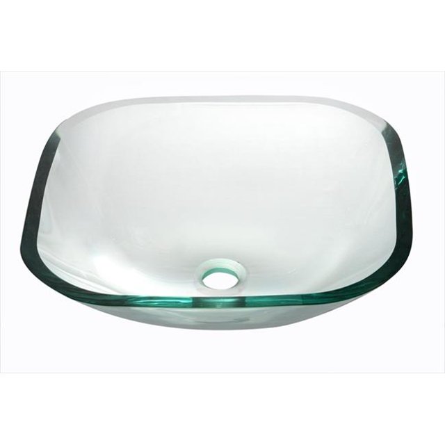 Dawn Kitchen GVB84001 Verre Trempé Lavabo Forme Carrée