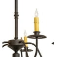 thumbnail image 4 of Meyda Tiffany 118848 Eden 5 Light 22" Wide Taper Candle Style Chandelier - Chestnut, 4 of 7