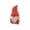 Red Stripe Hat Gnome, variant on Kuokaa Christmas Gnome Cookie Gift Tin with Lid, Red Polka Dot Hat Gnome Decorative Empty Metal Holiday Candy Biscuit Storage Canister for Tabletop Christmas Gift Packaging