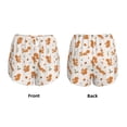 thumbnail image 5 of Lsque Cute Squirrel Fall Printed Women's Running Shorts with Liner Pockets,Elastic Quick Dry Workout Athletic Gym Yoga Shorts,Womens High Waist Shorts-XX-Large, 5 of 9