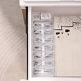 thumbnail image 4 of LAICAIW Plastic Cable Management Box with 10 Wire Ties, Clear Power Cord Organizer with 8 Compartments, Electronics Organizer for Office, Home Use, Desk Accessories Storage for Stationery Supplies, 4 of 7