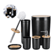 thumbnail image 5 of "Juego De Baño Negro Accesorios Kit 8 Pzs Completo Bambú Set Belug Negro ", 5 of 5