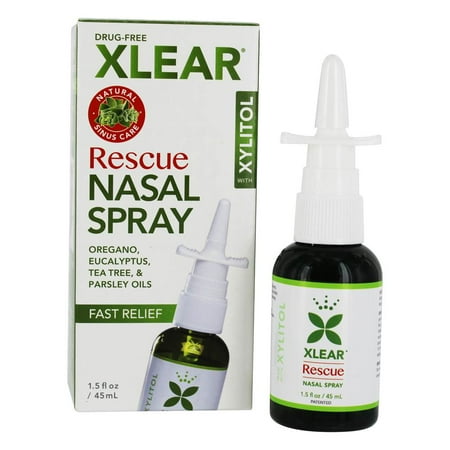 Xlear - Drug Free Fast Relief Sinus Rescue Nasal Spray with Xylitol - 1.5 fl. oz.
