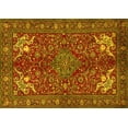 thumbnail image 1 of Ahgly Company Machine Washable Indoor Rectangle Persian Yellow Traditional Area Rugs, 2' x 3', 1 of 4