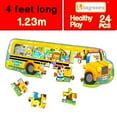 Jumbo Floor Puzzle for Kids School Bus Jigsaw Puzzles Ages 36 for