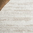 thumbnail image 6 of SAFAVIEH Tahoe Tyson Striped Shag Runner Rug, Ivory/Beige, 2' x 8', 6 of 7