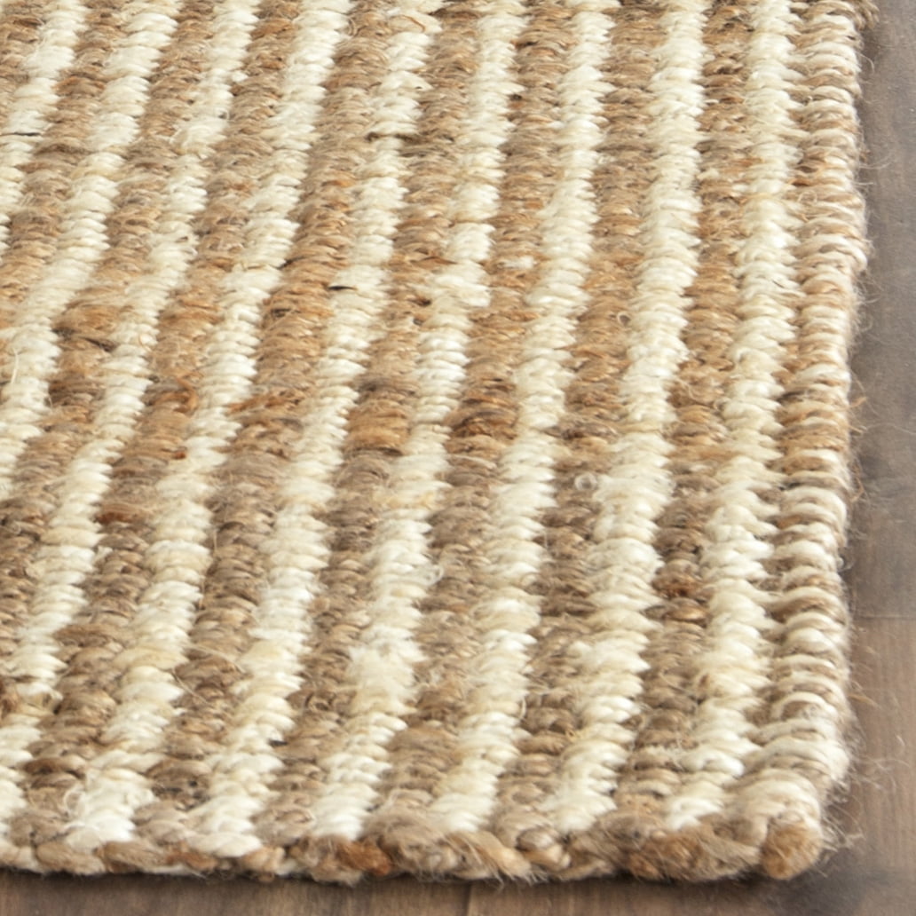 SAFAVIEH Natural Fiber Phyliss Braided Jute Runner Rug, Natural/Ivory, 2'3" x 9'