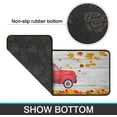 thumbnail image 2 of Red Truck Pumpkin Fall Kitchen Rugs Set 2Pcs Non Slip Kitchen Floor Rug and Mat Waterproof Kitchen Runner Rug Comfort Soft Standing Area Mat for Farmhouse Doormat Outdoor Harvest Decor 17"x48"+17"x24", 2 of 5