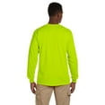 thumbnail image 2 of Gildan Ultra Cotton® 6 oz. Long-Sleeve Pocket Men T-Shirt Safety Green 3X-Large, 2 of 3