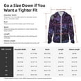 thumbnail image 6 of Goofa Lilac Printed Women's UPF 50+ Sun Protection Hoodie Jacket Lightweight Long Sleeve Sun Shirt for Women with Pocket Hiking Outdoor-Medium, 6 of 9
