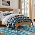 thumbnail image 3 of Toyoso 5x7 Modern Abstract Area Rug, Coastal Ocean Wave Carpet, Soft Low Pile Non-Shedding Rug for Living Room, Bedroom, Dining Room, Nautical Seascape Home Decor, Teal, 3 of 10
