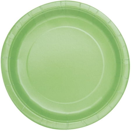 Unique Glitz Cake Plates - 7 Inch, Blue Confetti Design, 8 Count