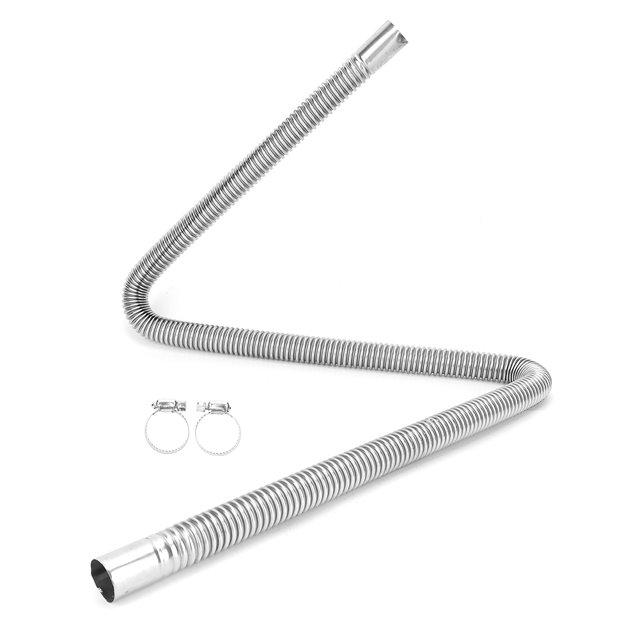 Tubo de Escape de Acero Inoxidable de 120 Cm Calentador de Aire de Estacionamiento Manguera de Ventilación de Gas Manguera de Ventilación de Aire ANGGREK Otros