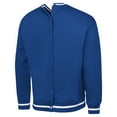 thumbnail image 3 of Men's G-III Sports by Carl Banks Royal New York Giants Adaptive Blocker Fleece Pullover Sweatshirt, 3 of 4