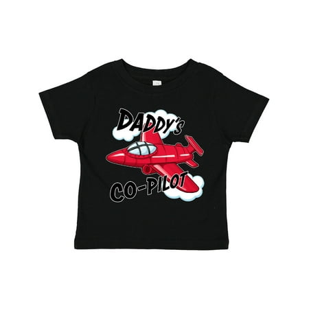

Inktastic Daddys Co-Pilot for Fathers Day Gift Toddler Boy or Toddler Girl T-Shirt