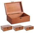 thumbnail image 3 of WinWay Retro Wooden Lock Treasure Chest Jewellery Sundries Storage Box Case organizer Ring Vintage Boxes Storage Container,S, 3 of 10