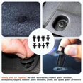 thumbnail image 4 of 200Pcs Car Retainer Clips Kit - 6 Common Sizes Black Nylon Bumper Fender Rivets. Auto Push Pin Fasteners Assortment for GM Ford Toyota Honda (200Pcs), 4 of 6