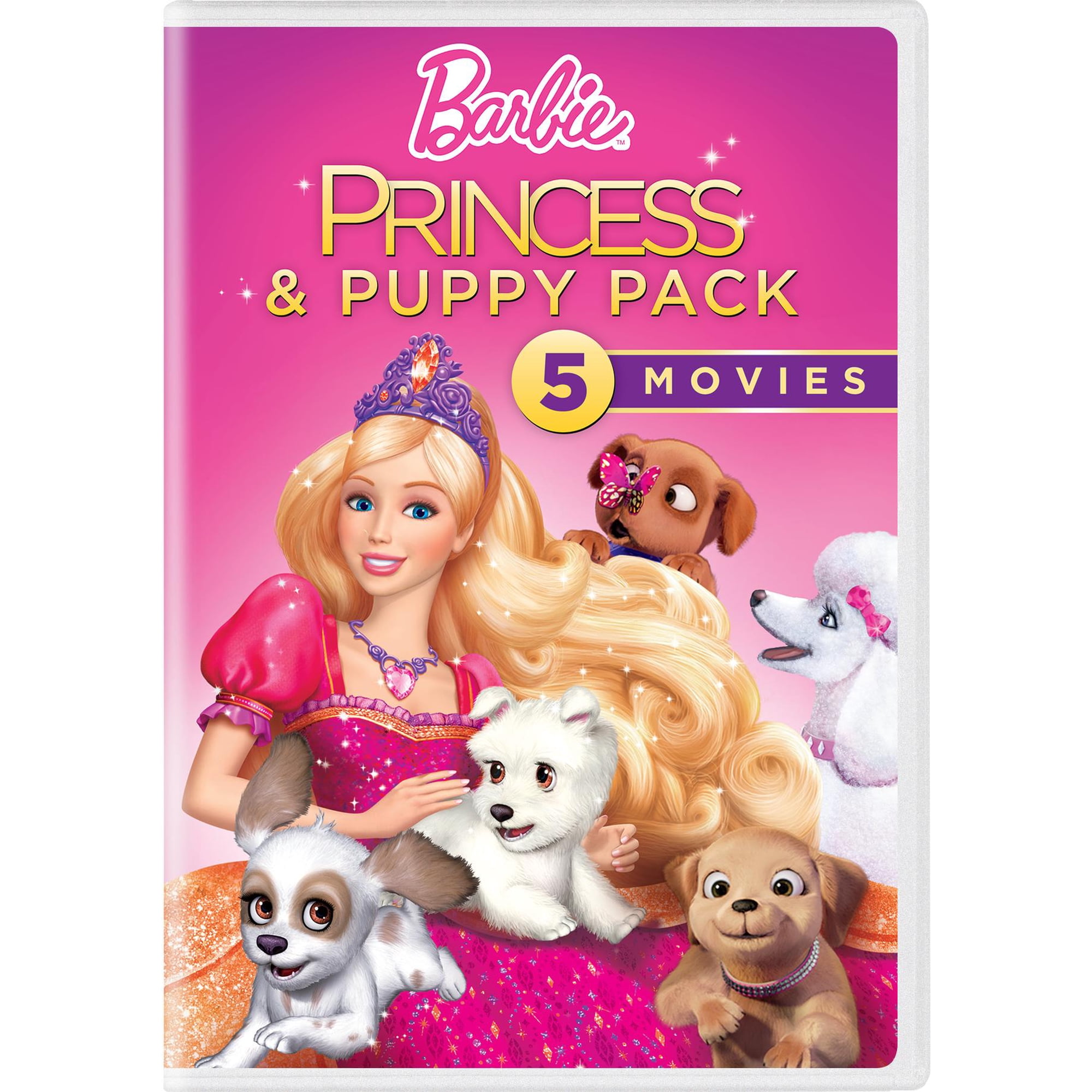 Barbie Princess & Puppy Pack: 5 Movies (DVD)