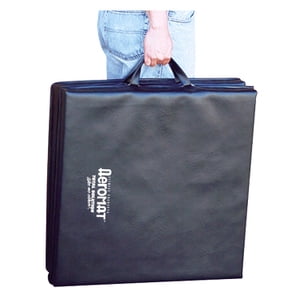 Deluxe Folding Aeromat in Black (72 in. W x 36 in. D x 1.5 in. H)