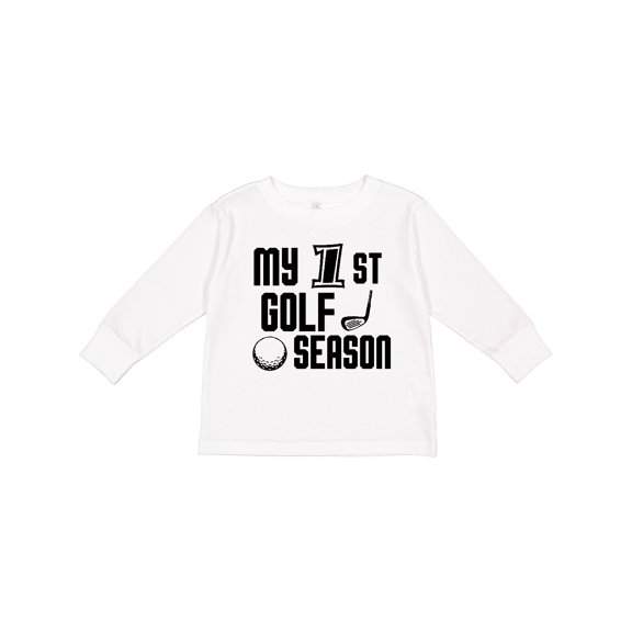 Inktastic my 1st golf season Boys Long Sleeve Toddler T-Shirt