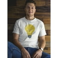 thumbnail image 2 of Yellow Lightbulb T-Shirt Men -Image by Shutterstock, Male 4X-Large, 2 of 4