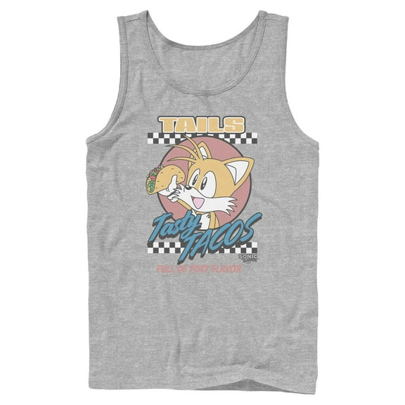 Mens Sonic the Hedgehog Tails Tasty Tacos Tank Top