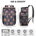 thumbnail image 3 of Travel Cooler Bag - Pioneer Flower Camping Beer Cooler Backpack with Bottle Opener- Waterproof Insulated Picnic Backpacks - Cooler Bag for Beach, 3 of 6