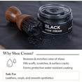 thumbnail image 3 of FootFitter Shoe Cream Polish, Restores and Shines Leather, Black, 2 Pack, 3 of 4
