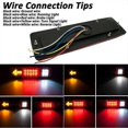 thumbnail image 4 of 2pcs 12v Truck Trailer Tail Light 19 Led Waterproof Brake Light Reverse Turn Signals Taillights License Lights For Camper Trailer Van Snowmobile G, 4 of 5