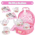thumbnail image 5 of Juego de Té Porcelana Niñas - Diseño Floral - 18 Piezas rosa Unitalla, 5 of 5