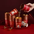 thumbnail image 4 of Mdesiwst 50Pcs Disposable Paper Cups Red Dragon Spring Festival Insulated Leak-Proof Food-Grade Printing Light Luxury Paper Cup, 4 of 6
