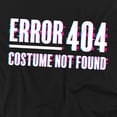 thumbnail image 2 of Popfunk Halloween Error 404 Costume Not Found Unisex Adult Long-Sleeve T Shirt, Black, 2X-Large, 2 of 3