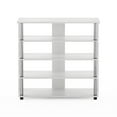 thumbnail image 4 of Furinno Turn-N-Tube 5 Tier Wide Shoe Rack, White Oak, Stainless Steel Tubes, 4 of 6